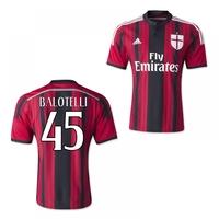 2014 15 ac milan home shirt balotelli 45 kids