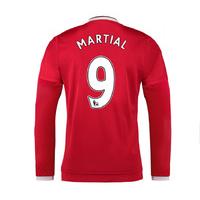 2015-2016 Man Utd Long Sleeve Home Shirt (Martial 9) - Kids