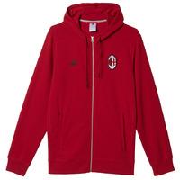 2016 2017 ac milan adidas 3s hooded zip top red