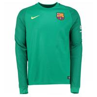 2016-2017 Barcelona Away Nike Goalkeeper Shirt (Green) - Kids