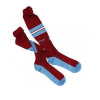 2014-15 Lazio Away Macron Socks (Maroon)