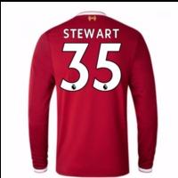 2017 18 liverpool home long sleeve shirt kids stewart 35