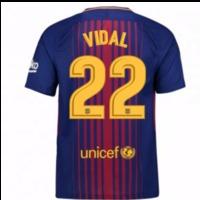 2017 2018 barcelona home shirt vidal 22