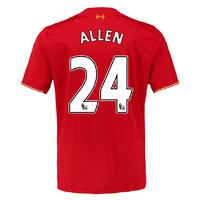 2015 16 liverpool home shirt allen 24