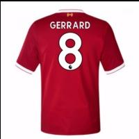 2017 18 liverpool home short sleeve shirt gerrard 8