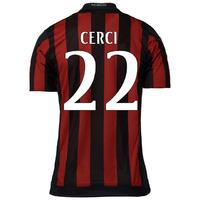 2015-16 AC Milan Home Shirt (Cerci 22)