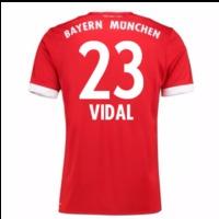 2017-18 Bayern Munich Home Short Sleeve (Kids) (Vidal 23)