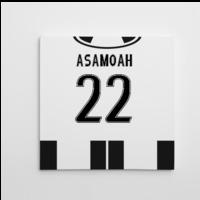 2016-2017 Juventus Canvas Print (Asamoah 22)