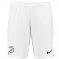 2017-2018 Man City Home Nike Football Shorts (White)