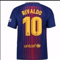 2017-2018 Barcelona Home Shirt (Rivaldo 10) - Kids