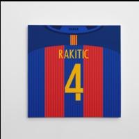 2016-2017 Barcelona Canvas Print (Rakitic 4)