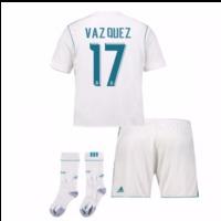 2017-17 Real Madrid Home Full Kit (Vazquez 17)