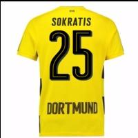 2017-18 Borussia Dortmund Home Short Sleeve Shirt (Sokratis 25)