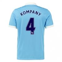 2015-16 Man City Home Shirt (Kompany 4)