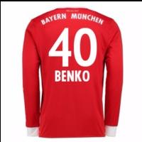 2017 18 bayern munich home long sleeve shirt benko 40