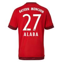 2015-16 Bayern Munich Home Shirt (Alaba 27) - Kids