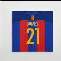 2016-2017 Barcelona Canvas Print (Gomes 21)