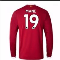 2017-18 Liverpool Home Long Sleeve Shirt (Mane 19)