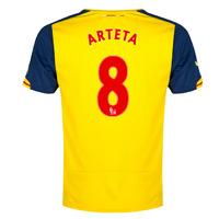 2014 15 arsenal away shirt arteta 8 kids