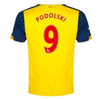 2014-15 Arsenal Away Shirt (Podolski 9) - Kids