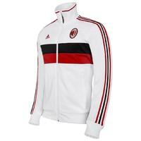 2017-2018 AC Milan Adidas 3S Track Top (White)