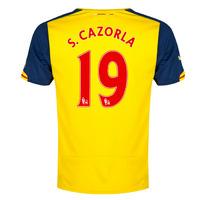 2014-15 Arsenal Away Shirt (S.Cazorla 19) - Kids