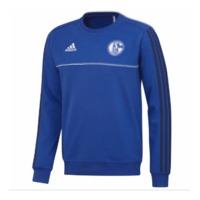 2017-2018 Schalke Adidas Sweat Top (Blue)