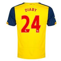 2014-15 Arsenal Away Shirt (Diaby 24) - Kids