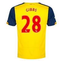 2014-15 Arsenal Away Shirt (Gibbs 28) - Kids