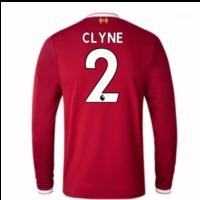 2017 18 liverpool home long sleeve shirt kids clyne 2