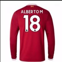 2017 18 liverpool home long sleeve shirt kids alberto m 18