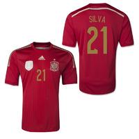 2014-15 Spain World Cup Home Shirt (Silva 21) - Kids