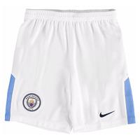 2017-2018 Man City Home Nike Football Shorts (Kids)