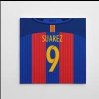 2016 2017 barcelona canvas print suarez 9