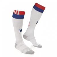 2017-2018 Olympique Lyon Adidas Home Football Socks (White)