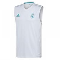 2017-2018 Real Madrid Adidas Sleeveless Jersey (White)