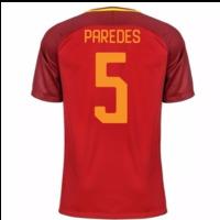 2017-18 Roma Home Shirt - Kids (Paredes 5)