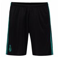 2017-2018 Real Madrid Adidas Away Shorts (Black)