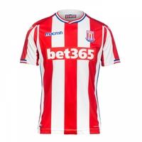 2017-2018 Stoke City Macron Home Football Shirt