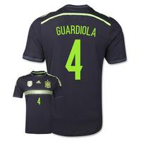 2014-15 Spain Away World Cup Shirt (Guardiola 4) - Kids