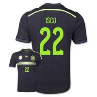 2014 15 spain away world cup shirt isco 22 kids