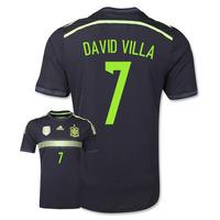 2014 15 spain away world cup shirt david villa 7 kids