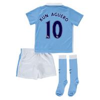 2015 2016 man city home little boys mini kit kun aguero 10