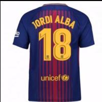 2017 2018 barcelona home shirt jordi alba 18 kids