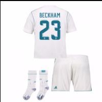 2017 17 real madrid home full kit beckham 23