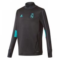 2017 2018 real madrid adidas training top black kids