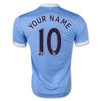 2015-16 Man City Home Shirt (Your Name) -Kids