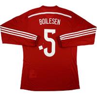 2014-15 Denmark Player Issue Adizero Home L/S Shirt Boilesen #5