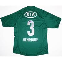 2012 Palmeiras Home Shirt Henrique #3 *w/Tags*