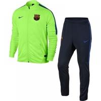 2016-2017 Barcelona Nike Squad Knit Tracksuit (Ghost Green)